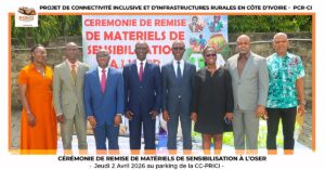 CEREMONIE DE REMISE DE MATERIELS DE SENSIBILISATION A L’OSER