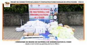 CEREMONIE DE REMISE DE MATERIELS DE SENSIBILISATION A L’OSER
